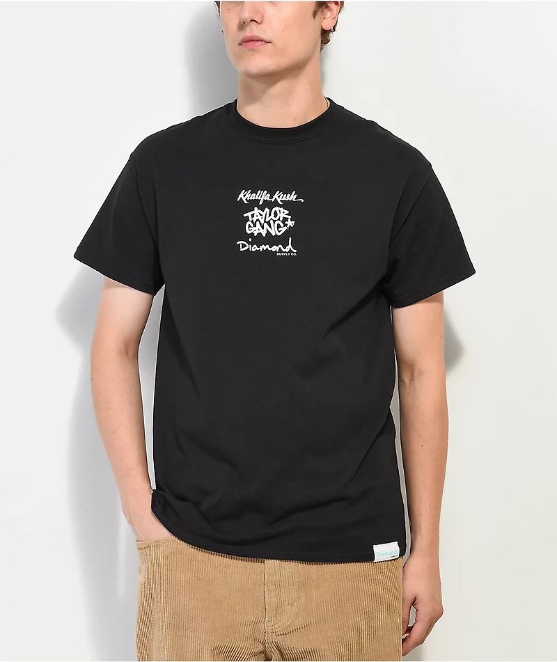 Diamond Supply Co. x Taylor Gang Wiz Logo Black T-Shirt