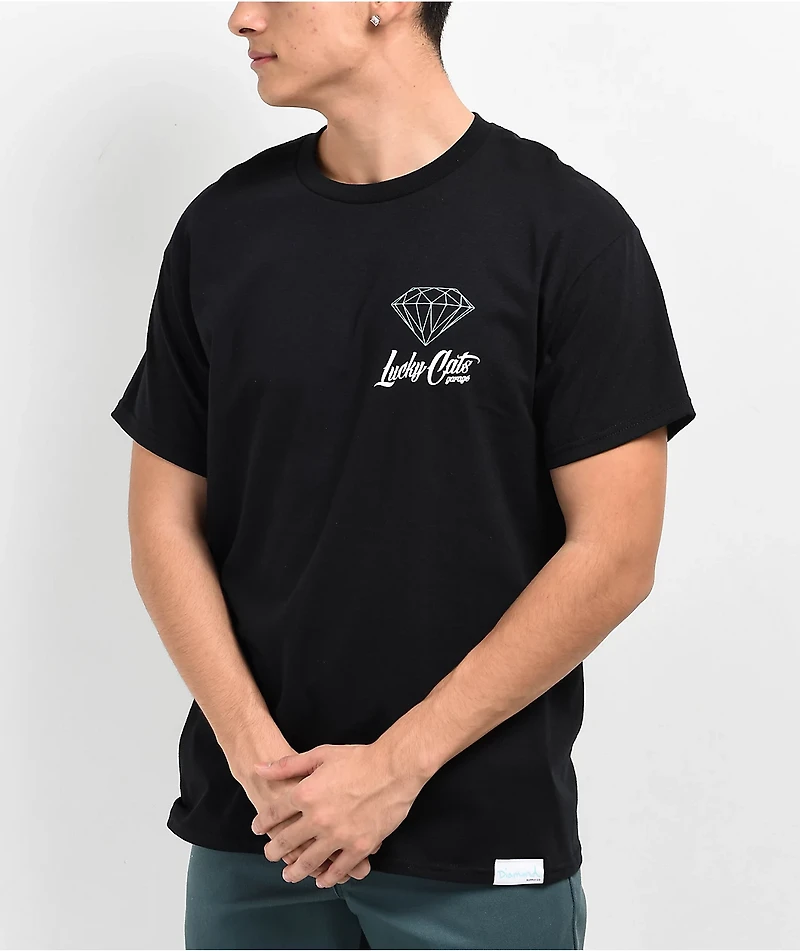 Diamond x Illest Lucky Cat Black T-Shirt