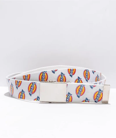 Dickies All Over Print White Web Belt