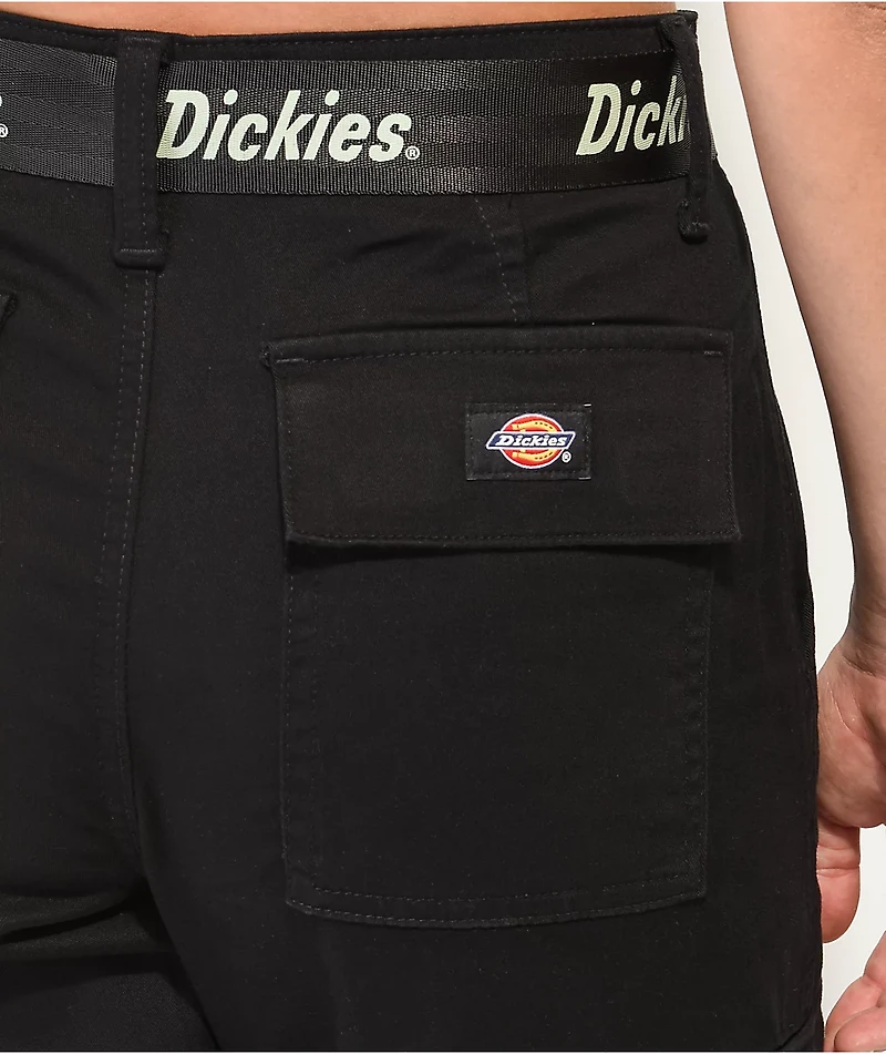 Dickies Belted Black Cargo Pants