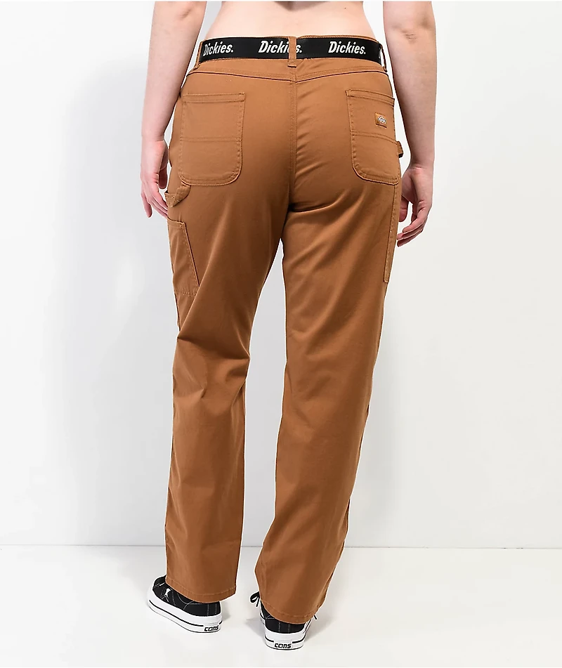 Dickies Belted Tan Carpenter Pants