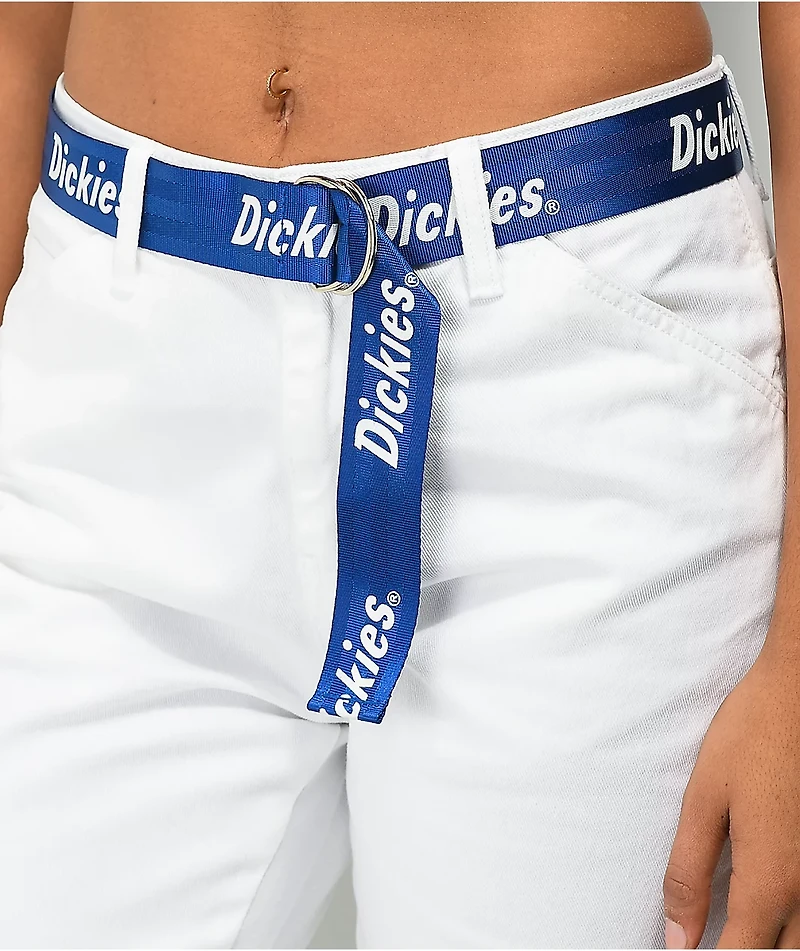 Dickies Belted White Carpenter Pants