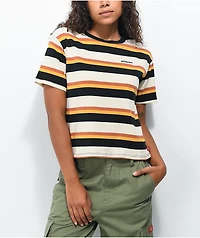 Dickies Black, Yellow, & Orange Stripe T-Shirt