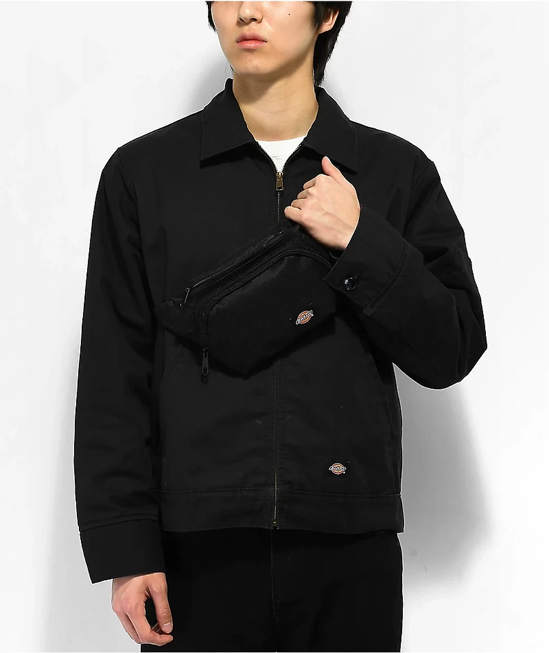Dickies Black Logo Fanny Pack