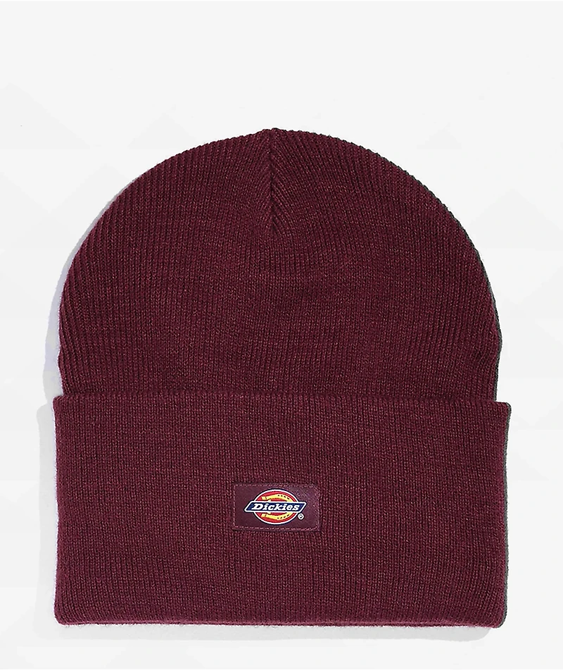 Dickies Burgandy Cuffed Beanie
