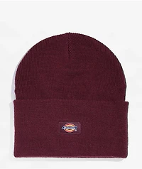 Dickies Burgandy Cuffed Beanie