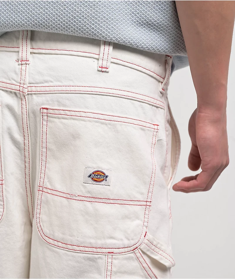Dickies Contrast White Carpenter Shorts