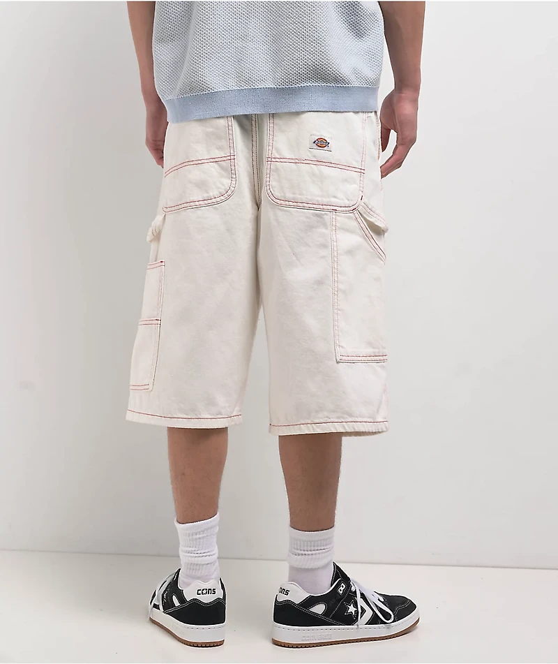 Dickies Contrast White Carpenter Shorts
