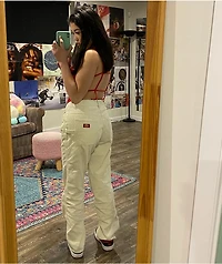 Dickies Cream Corduroy Carpenter Pants