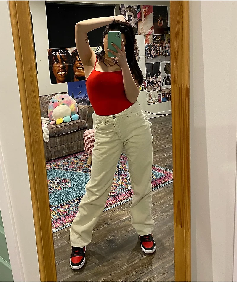 Dickies Cream Corduroy Carpenter Pants