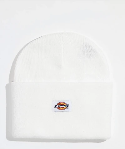 Dickies Cuffed White Beanie