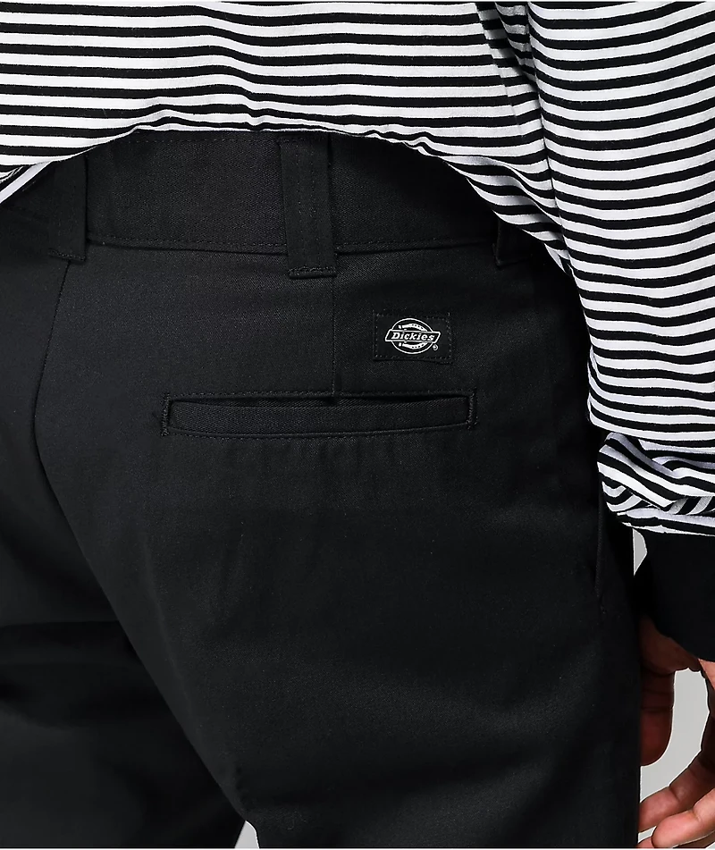 Dickies Flex Black Slim Chino Work Pants
