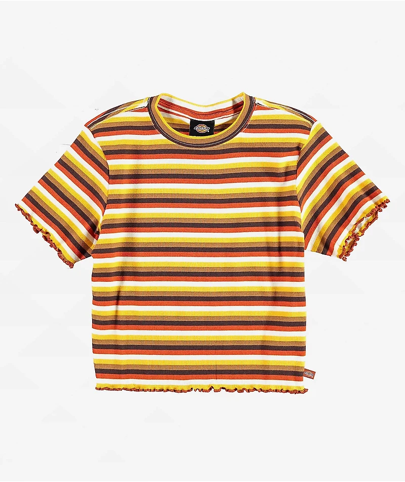 Dickies Ginger Stripe Crop T-Shirt