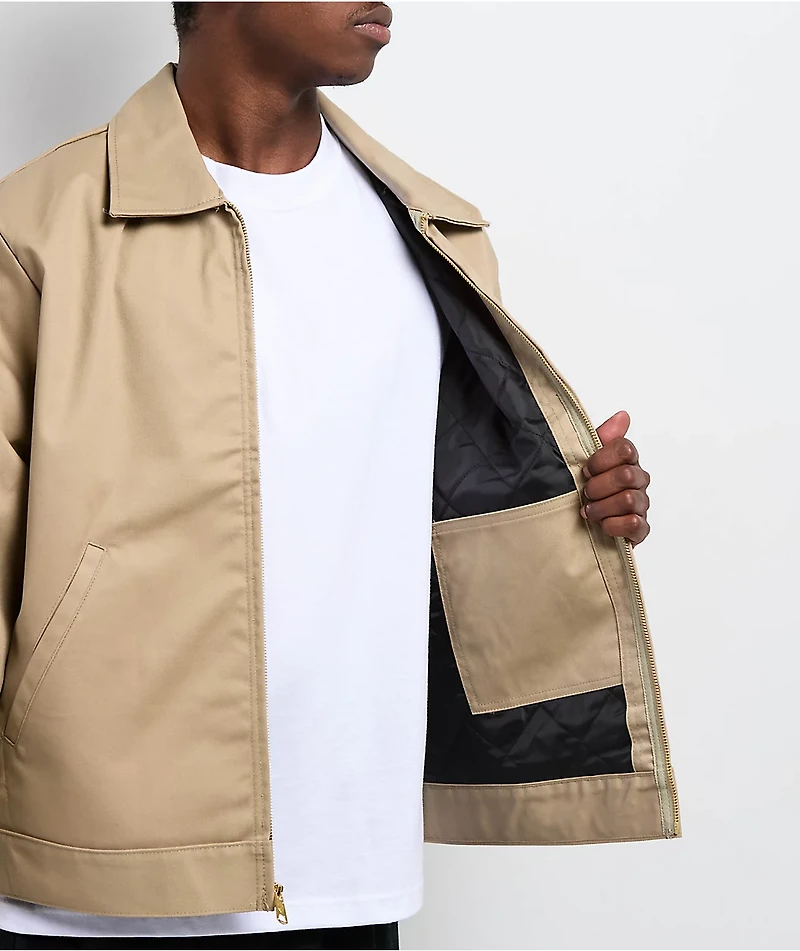 Dickies Insulated Eisenhower Khaki Work Jacket