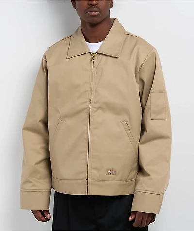 Dickies Insulated Eisenhower Khaki Work Jacket