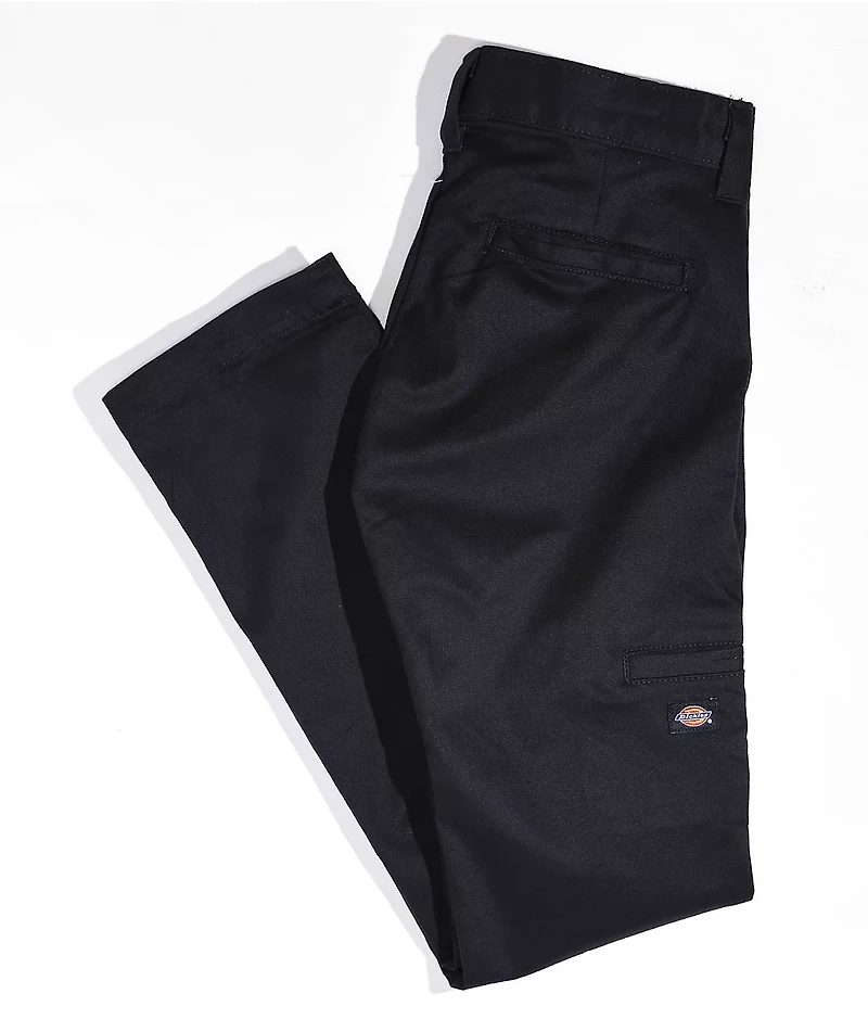 Dickies Kids Double Knee Black Skinny Pants
