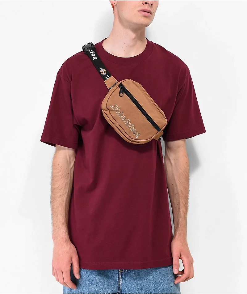 Dickies Logo Brown Fanny Pack