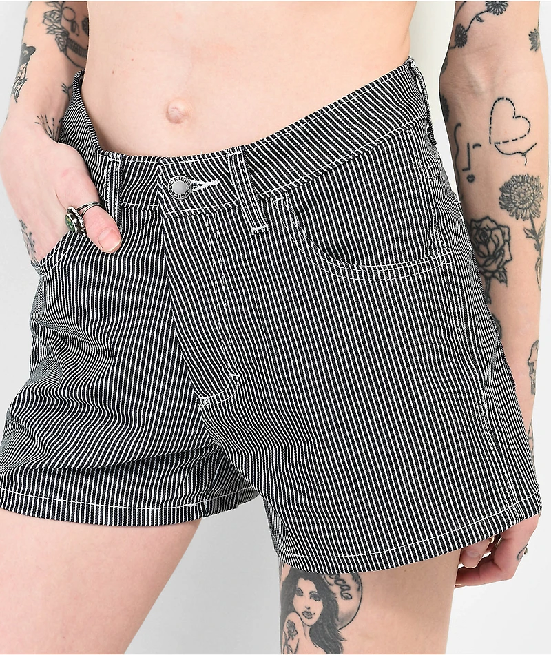 Dickies Navy & White Stripe Carpenter Shorts