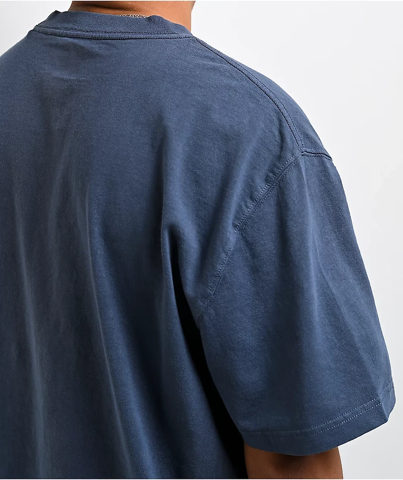 Dickies Pigment Dye Blue Heavyweight Pocket T-Shirt