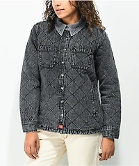 Dickies Quilted Washed Black Chore Jacket