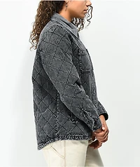 Dickies Quilted Washed Black Chore Jacket