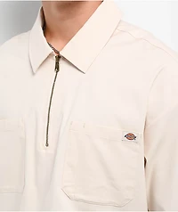 Dickies Ranch Whitecap Quarter Zip Work Shirt