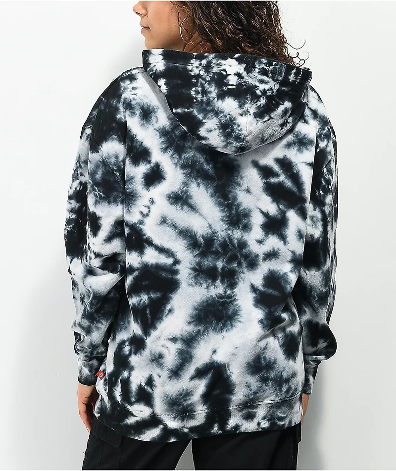 Dickies Relaxed Black & White Tie Dye Hoodie