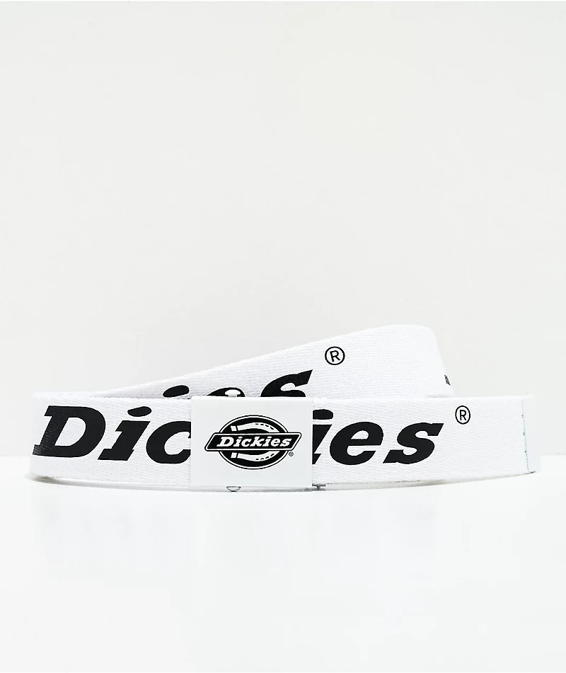 Dickies Script White & Black Web Belt