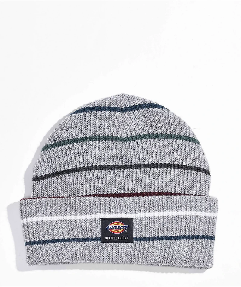 Dickies Skate Grey Stripe Beanie