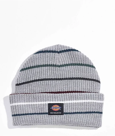 Dickies Skate Grey Stripe Beanie