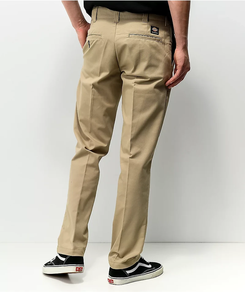 Dickies Skate Slim Straight Khaki Chino Pants