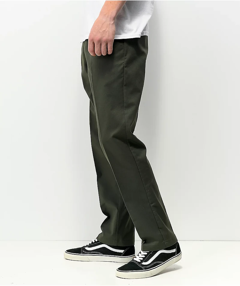 Dickies Skate Slim Straight Olive Chino Pants