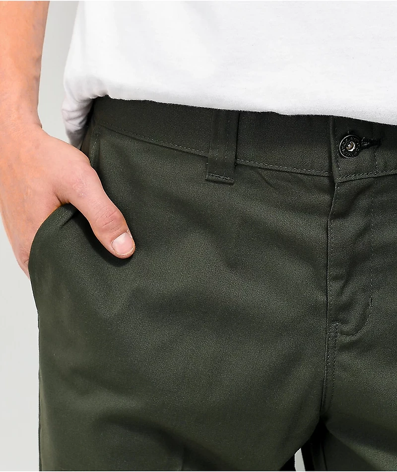 Dickies Skate Slim Straight Olive Chino Pants