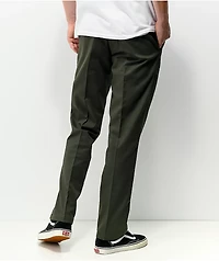 Dickies Skate Slim Straight Olive Chino Pants