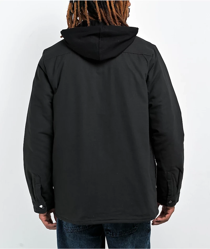 Dickies Skateboarding Duck Black Hooded Shacket