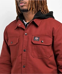 Dickies Skateboarding Duck Fired Brick Hooded Shacket