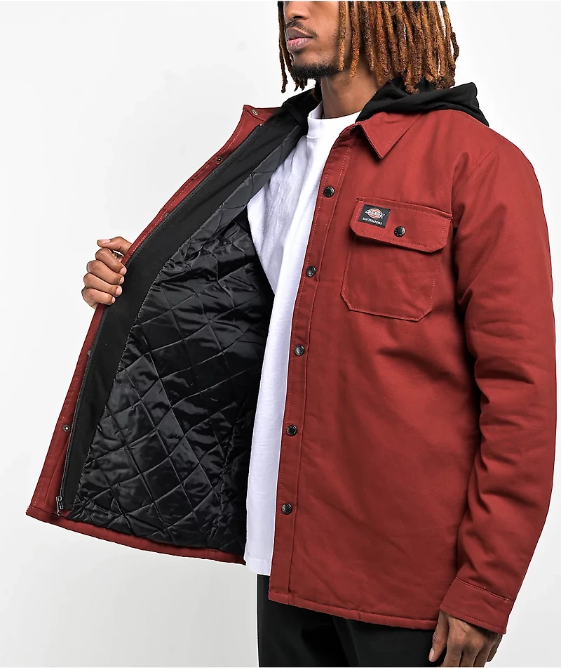 Dickies Skateboarding Duck Fired Brick Hooded Shacket