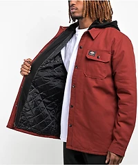 Dickies Skateboarding Duck Fired Brick Hooded Shacket