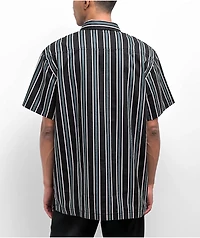 Dickies Skateboarding Relaxed Cooling Green & Black Stripe Button Up Short Sleeve Shirt