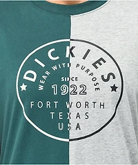 Dickies Split Up Forest Green and Heather Grey Boyfriend T-Shirt