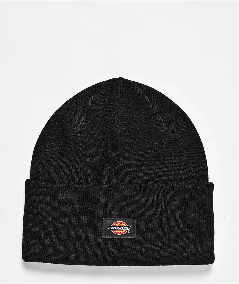 Dickies Tonal Cuffed Black Beanie