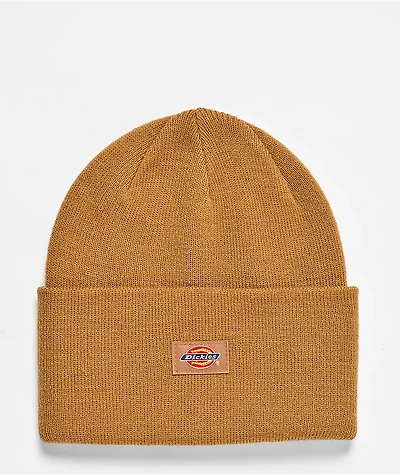 Dickies Tonal Cuffed Brown Beanie