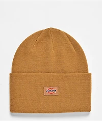 Dickies Tonal Cuffed Brown Beanie