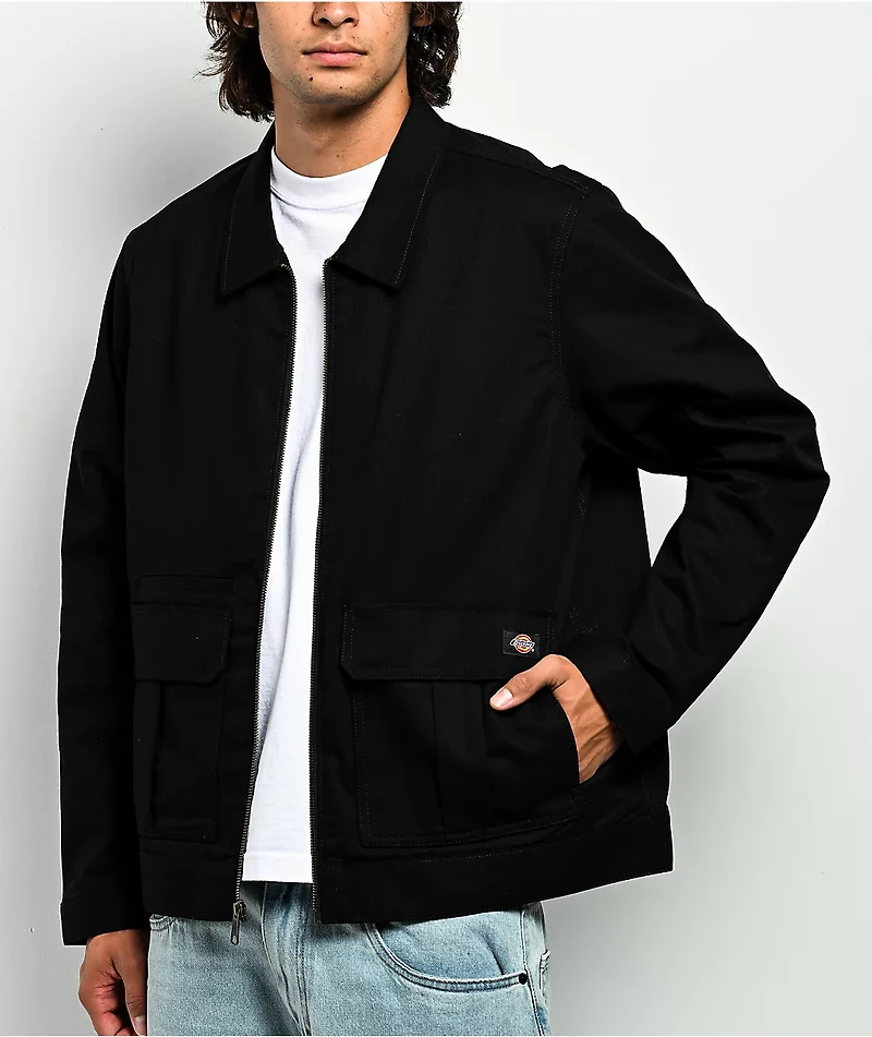 Dickies Utility Service Black Twill Jacket