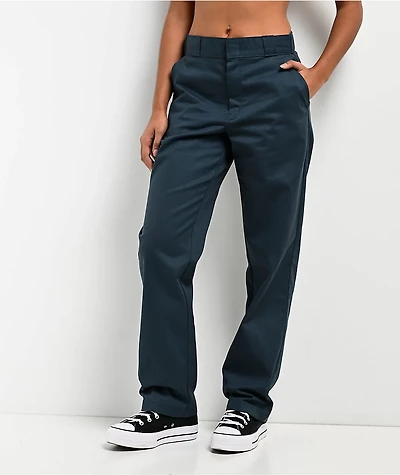 Dickies Women's 874 Airforce Blue Work Pants