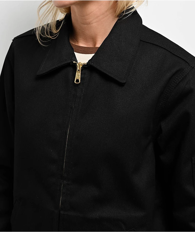 Dickies Womens Eisenhower Unlined Black Work Jacket