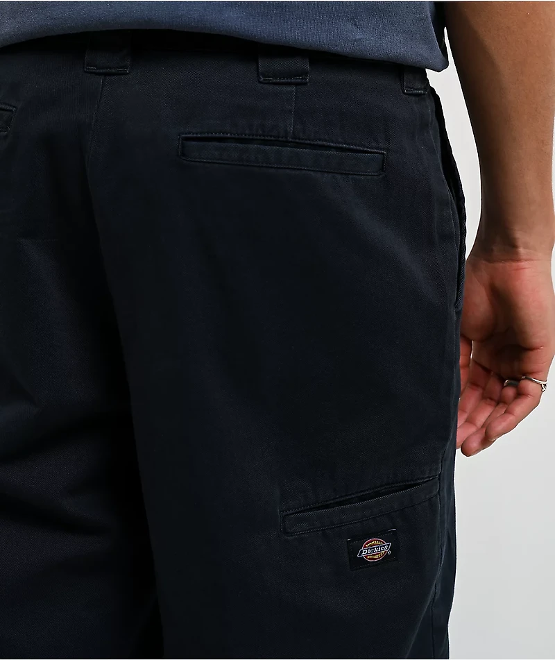 Dickies Worn-In Double Knee Navy Wash Work Pants