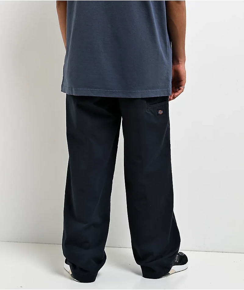 Dickies Worn-In Double Knee Navy Wash Work Pants