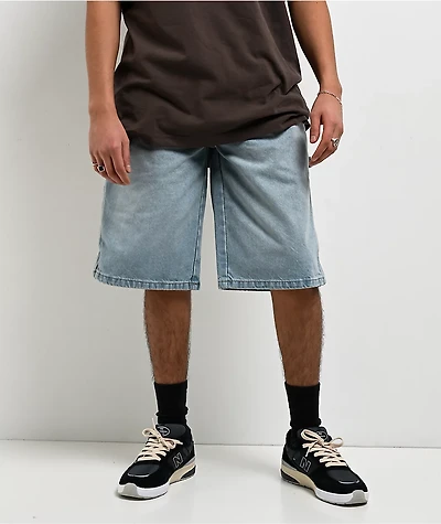 Dickies Worn-In Light Blue Wash Carpenter Shorts