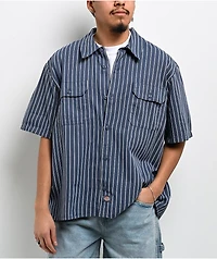 Dickies Worn-In White & Blue Work Shirt